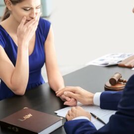 Grieving spouse consulting lawyer for death claims.